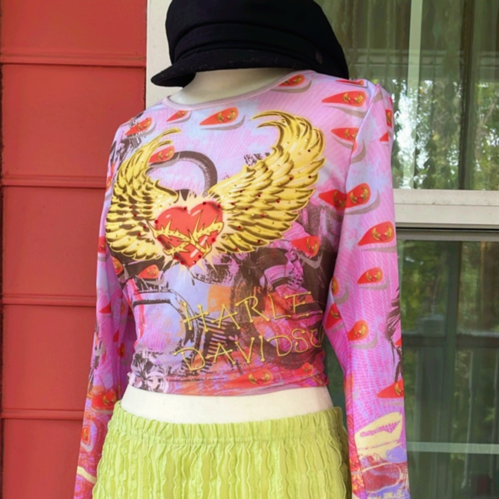 BIKER CHIC SHEER TOP 🛞⚙️🪽